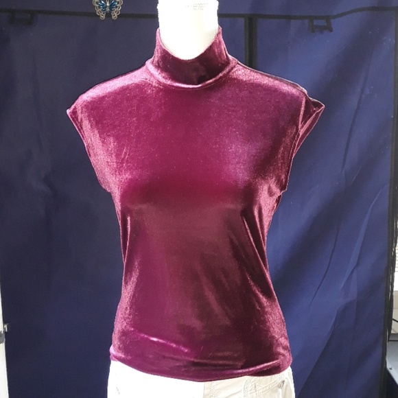 The Limited Tops - The Limited  magenta sleeveless womens tank top